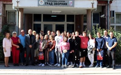 Пријем у Градској управи за ученике и професоре словеначке средње школе
