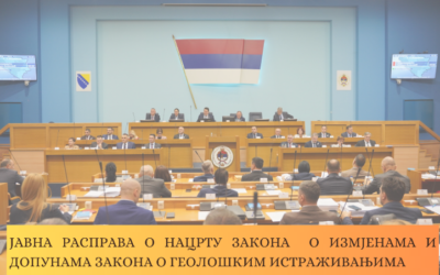 Sutra u Zvorniku Javna rasprava o geološkim istraživanjima u Republici Srpskoj