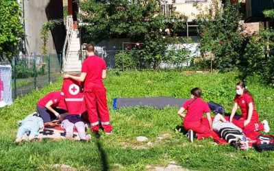 СШЦ „Петар Кочић“ одржане показне вјежбе евакуације у случају пожара и земљотреса