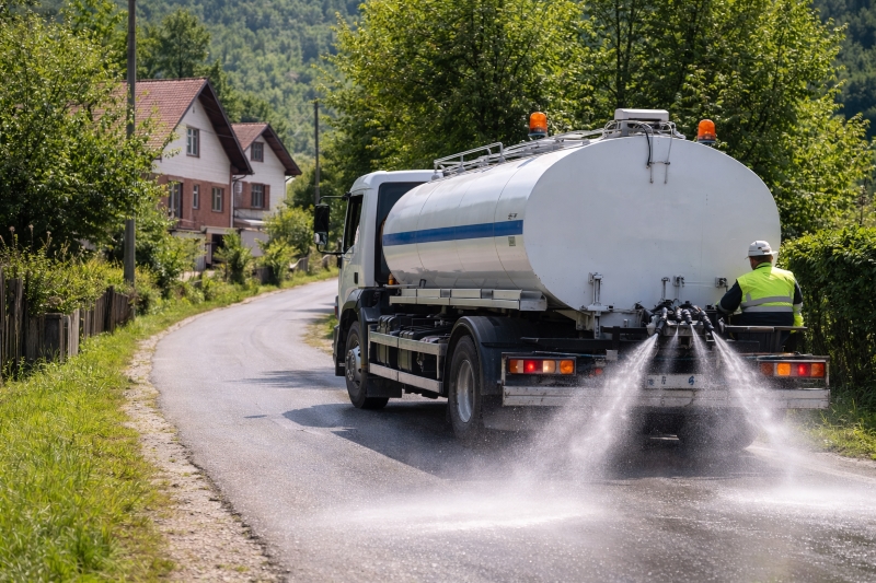 дезинфекција улица у више насеља