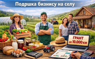 Отворен Јавни позив за исказивање интереса за учешће у програму техничке подршке и додјеле бесповратних средстава за покретање бизниса у руралном подручју