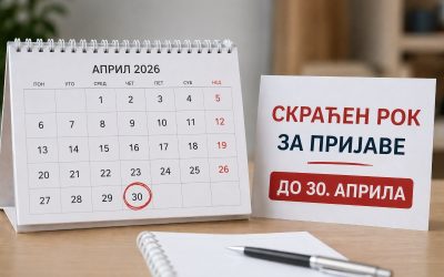 Скраћен рок за пријаву малих пројеката – пријаве до 30. априла
