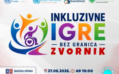 „Инклузивне игре без граница“ 27. јуна на градској плажи у Зворнику