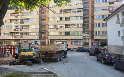 Кратки застоји у саобраћају због асфалтирања код зграде З – 14